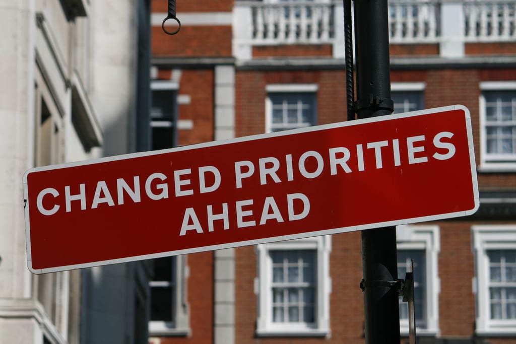 signs, priorities, job