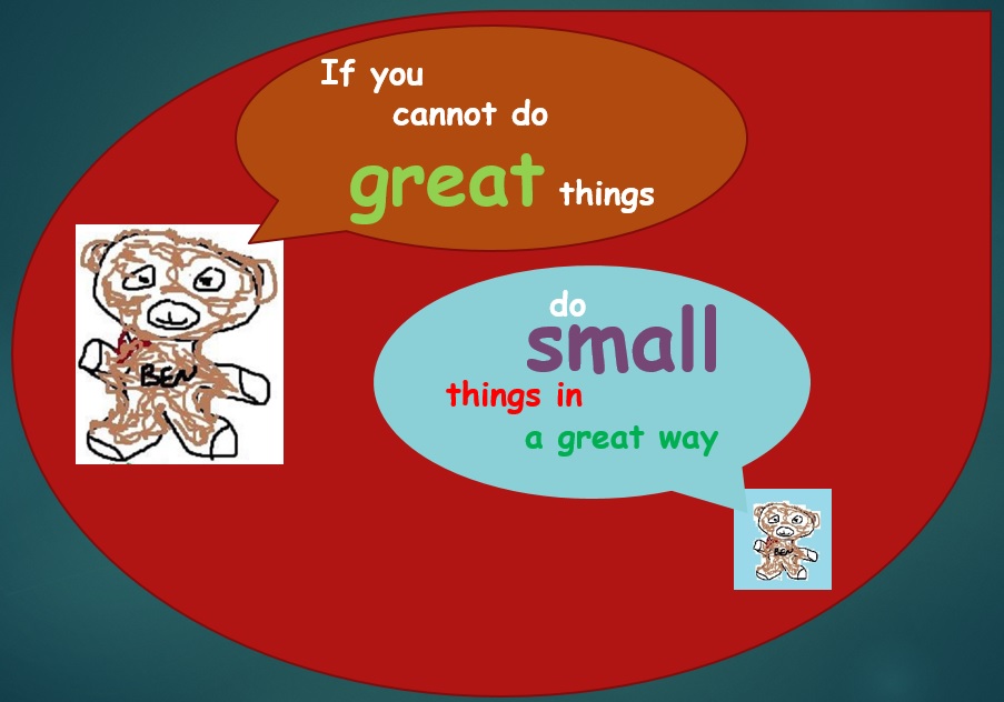 Start small at creating your own motivational posters