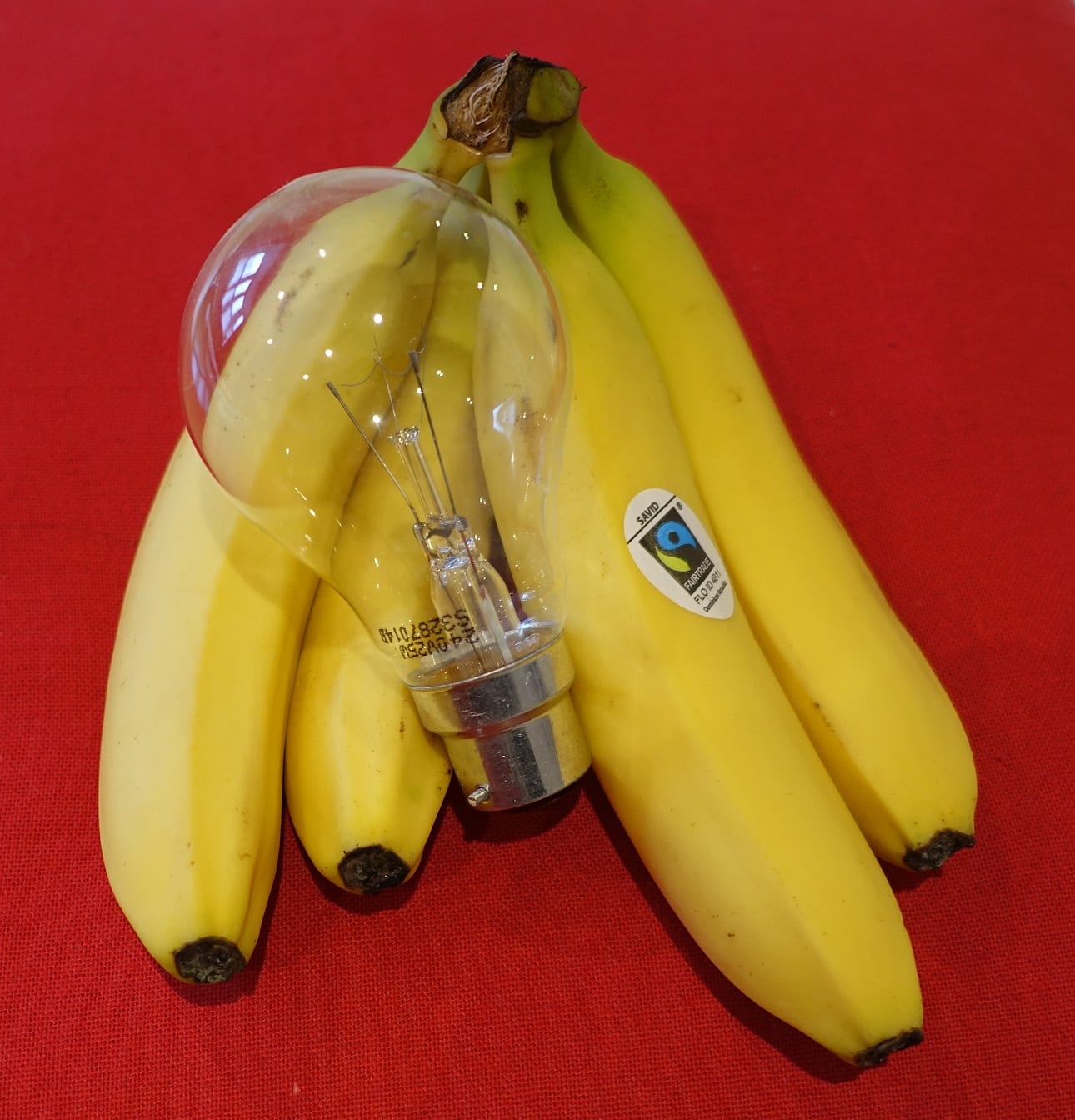 Bananas, light bulb
